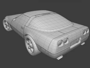chevrolet corvette 1995 3D Model