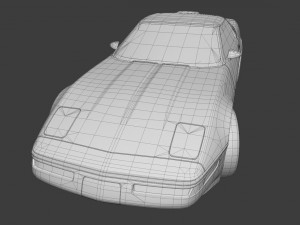 chevrolet corvette 1995 Modèle 3D