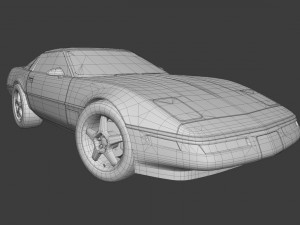 chevrolet corvette 1995 Modèle 3D