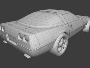 chevrolet corvette 1995 Modèle 3D