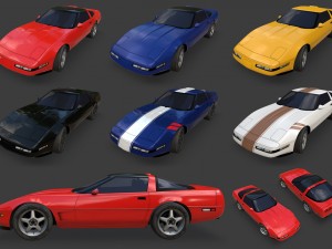 chevrolet corvette 1995 Modèle 3D