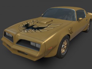 pontiac firebird 1977 3Dモデル
