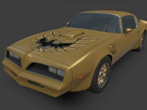 pontiac firebird 1977 Modelo 3D