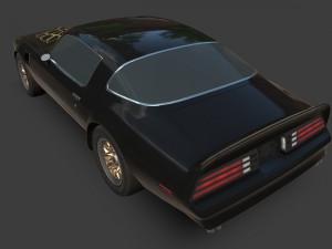 pontiac firebird 1977 3D 模型