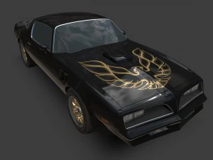 pontiac firebird 1977 3D Model