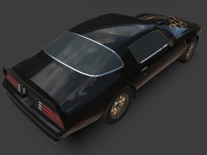 pontiac firebird 1977 3D 模型