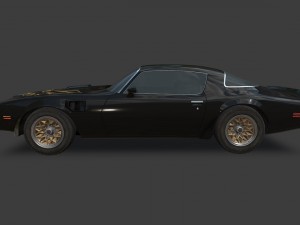 pontiac firebird 1977 3D 模型