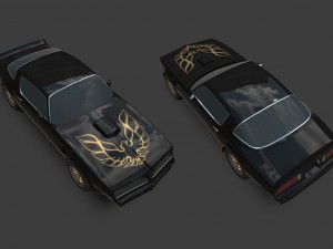 pontiac firebird 1977 3D 模型