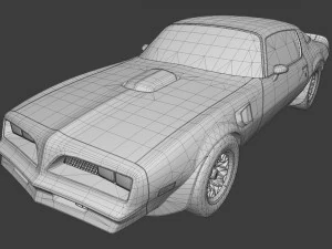 pontiac firebird 1977 3D Model