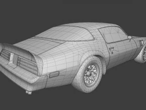 pontiac firebird 1977 3D Model