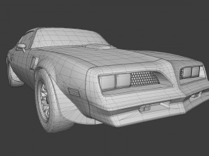 pontiac firebird 1977 3D 模型