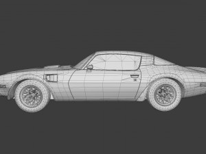 pontiac firebird 1977 3D 模型