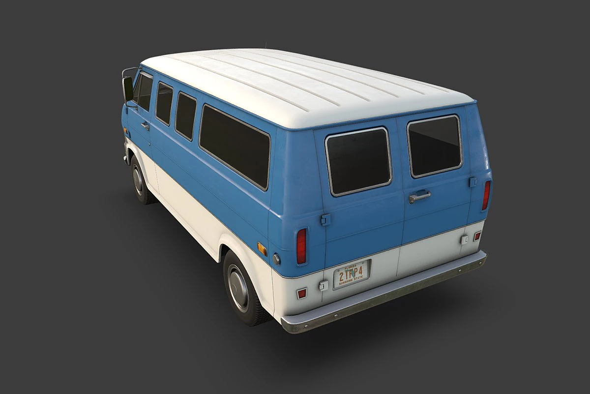 retro van 3D Model .c4d .max .obj .3ds .fbx .stl .blend 