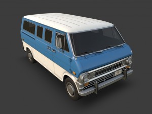 retro van Modelo 3D
