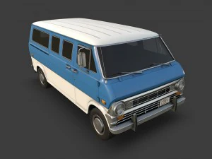 retro van 3D Model