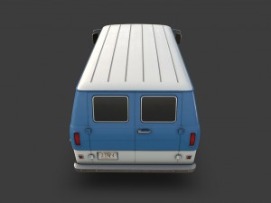 retro van Modelo 3D