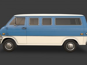 retro van Modelo 3D