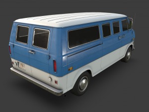 retro van Modelo 3D