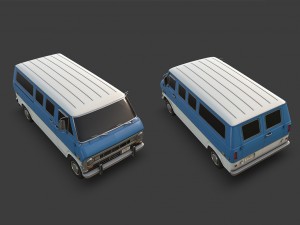 retro van Modelo 3D