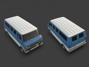 retro van 3D Model