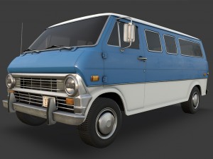 retro van Modelo 3D