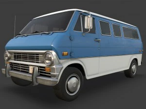 retro van 3D Model
