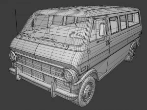 retro van 3D Model
