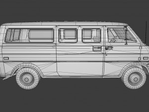 retro van Modelo 3D