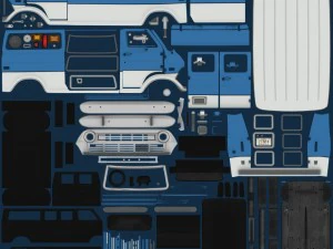 retro van 3D Model