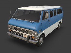 retro van 3Dモデル