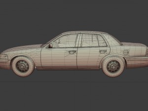 generic sedan 3D Model