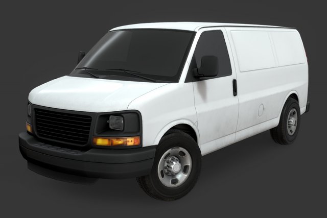 gmc savana van 3D मॉडल .c4d .max .obj .3ds .fbx .stl .blend 