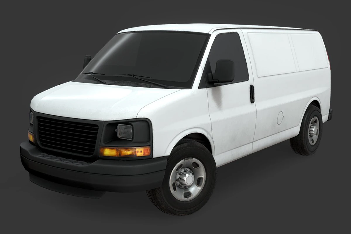 gmc savana van 3D Model .c4d .max .obj .3ds .fbx .stl .blend 