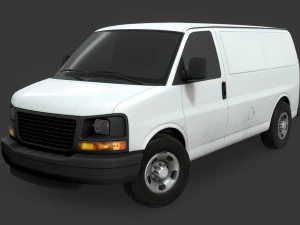 van gmc savana Modelo 3D