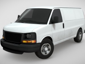 gmc savana van 3D मॉडल