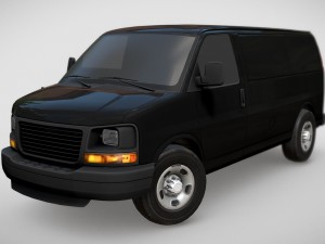 gmc savana van 3D मॉडल