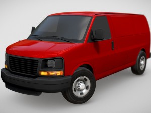 gmc savana van 3D मॉडल