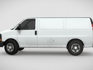 gmc savana van 3D मॉडल