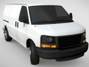 gmc savana van 3D मॉडल