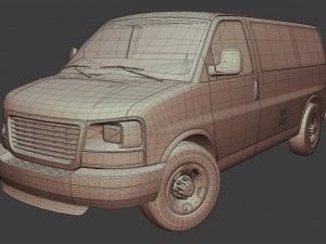 gmc savana van 3D मॉडल