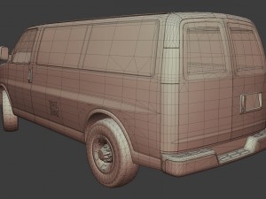 gmc savana van 3D मॉडल
