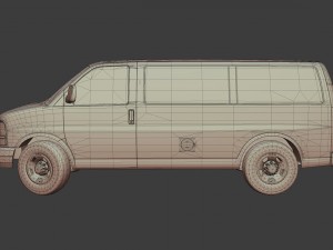 gmc savana van 3D मॉडल