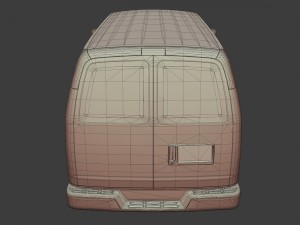 gmc savana van 3D मॉडल
