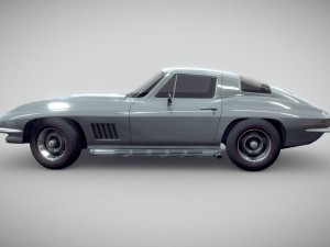 chevrolet corvette 1967 3D-Modell
