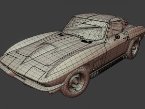 chevrolet corvette 1967 3D-Modell