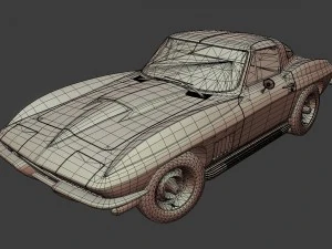 chevrolet corvette 1967 3D Model