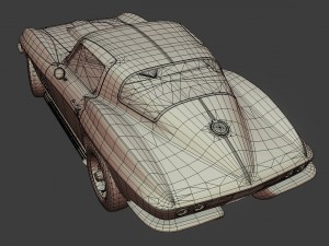 chevrolet corvette 1967 3D-Modell