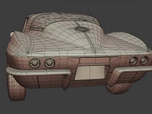 chevrolet corvette 1967 3D Model