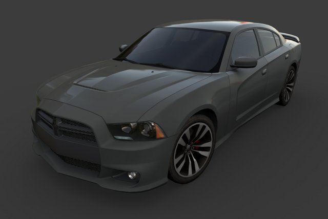 dodge charger 3D Модель .c4d .max .obj .3ds .fbx .stl .blend 
