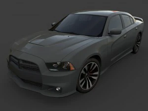 道奇充电器 3D 模型